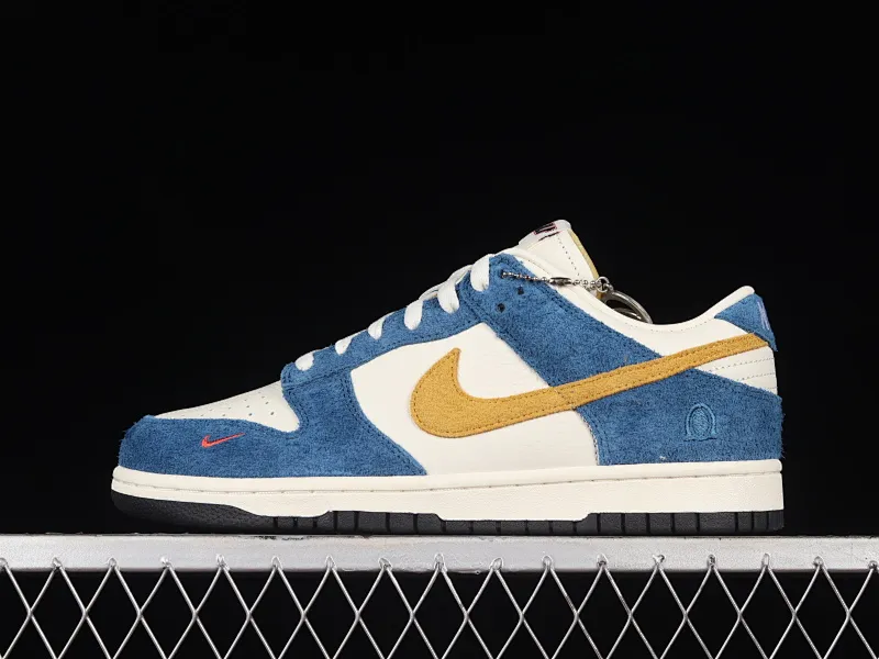All categories Nk SB Dunk Series Nk SB Dunk Low low-top sneakers M version pure original Kasina x Nk SB Dunk Low joint model blue and yellow retro low-top casual sports skateboard shoes CZ6501-100